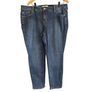 Torrid Denim First At Fit Medium Wash Straight‎ Leg Plus Size Jeans Blue 20W